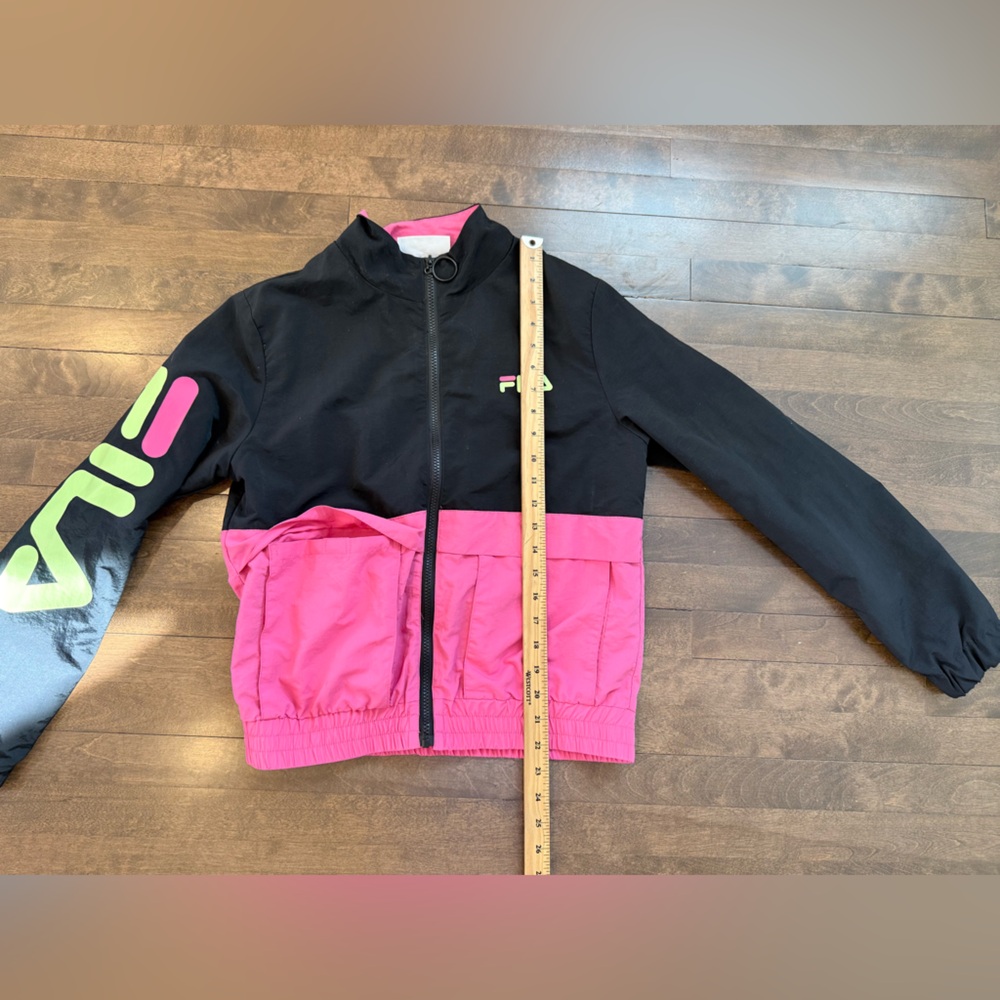 Fila Black and Pink Zip-Up Jacket - Picture 8 of 11
